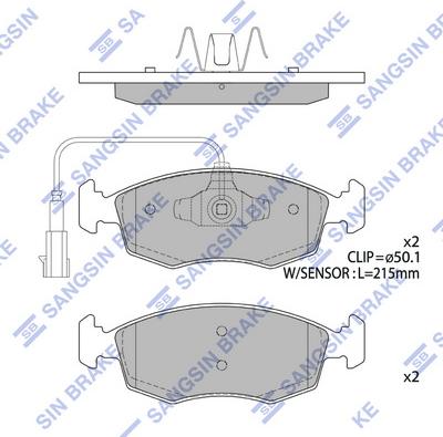 Hi-Q SP4189 - Kit pastiglie freno, Freno a disco autozon.pro