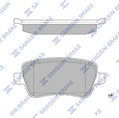 Hi-Q SP4184 - Kit pastiglie freno, Freno a disco autozon.pro