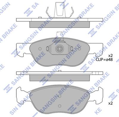 Hi-Q SP4185 - Kit pastiglie freno, Freno a disco autozon.pro