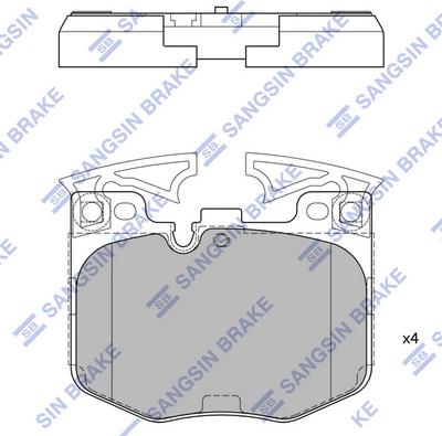 Hi-Q SP4139 - Kit pastiglie freno, Freno a disco autozon.pro