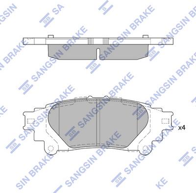 Hi-Q SP4131 - Kit pastiglie freno, Freno a disco autozon.pro