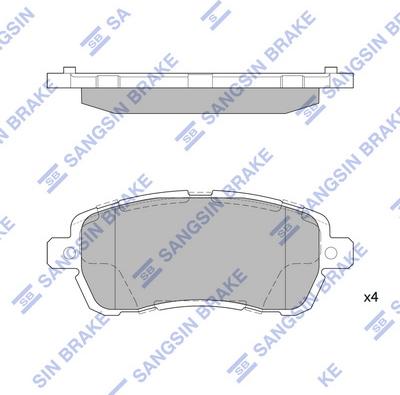 Hi-Q SP4138 - Kit pastiglie freno, Freno a disco autozon.pro