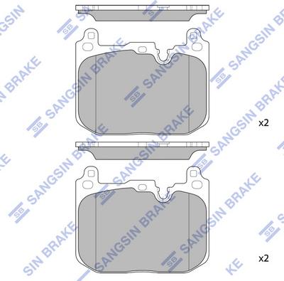 Hi-Q SP4126A - Kit pastiglie freno, Freno a disco autozon.pro