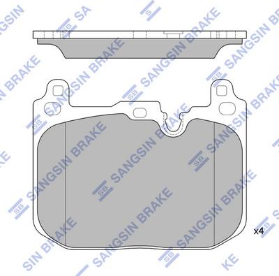 Hi-Q SP4126 - Kit pastiglie freno, Freno a disco autozon.pro