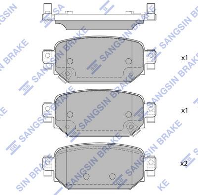 Hi-Q SP4178 - Kit pastiglie freno, Freno a disco autozon.pro