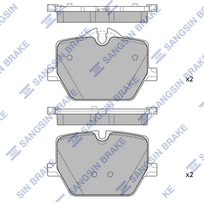 Hi-Q SP4396 - Kit pastiglie freno, Freno a disco autozon.pro