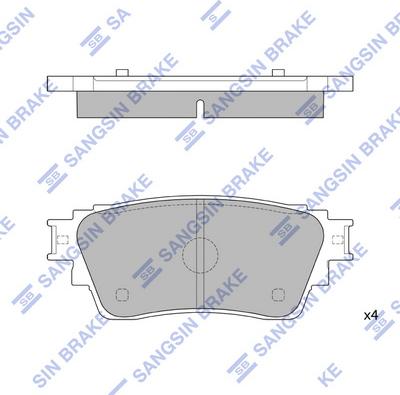 Hi-Q SP4350 - Kit pastiglie freno, Freno a disco autozon.pro