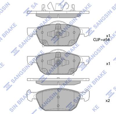 Hi-Q SP4365 - Kit pastiglie freno, Freno a disco autozon.pro