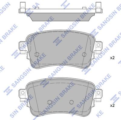 Hi-Q SP4362 - Kit pastiglie freno, Freno a disco autozon.pro