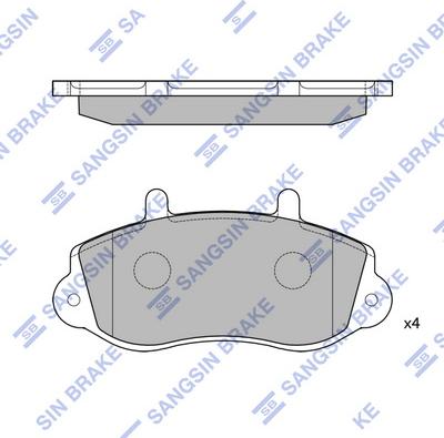 Hi-Q SP4385 - Kit pastiglie freno, Freno a disco autozon.pro