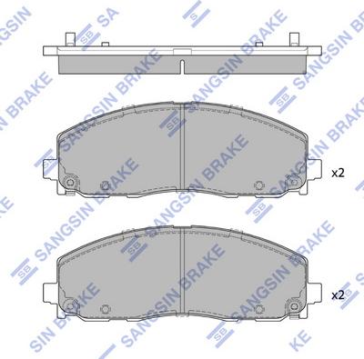 Hi-Q SP4323 - Kit pastiglie freno, Freno a disco autozon.pro