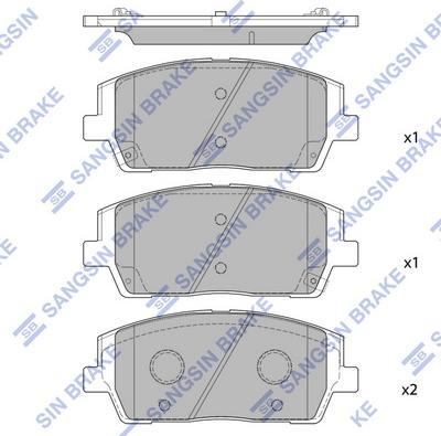 Hi-Q SP4327 - Kit pastiglie freno, Freno a disco autozon.pro