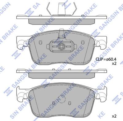 Hi-Q SP4370 - Kit pastiglie freno, Freno a disco autozon.pro