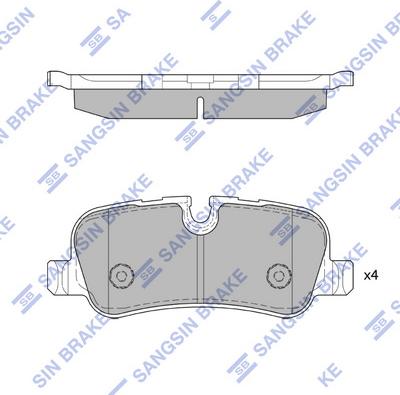 Hi-Q SP4371 - Kit pastiglie freno, Freno a disco autozon.pro