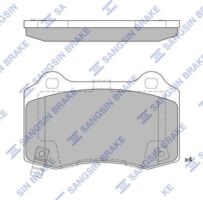 Hi-Q SP4296 - Kit pastiglie freno, Freno a disco autozon.pro