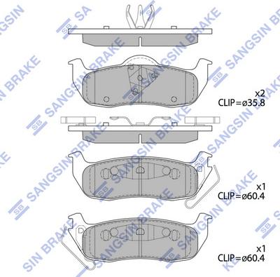 Hi-Q SP4244 - Kit pastiglie freno, Freno a disco autozon.pro