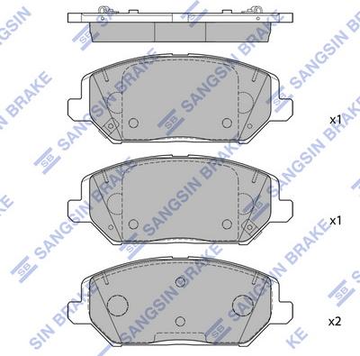 Hi-Q SP4242 - Kit pastiglie freno, Freno a disco autozon.pro