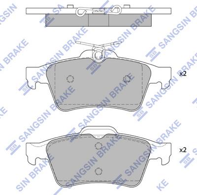 Hi-Q SP4254 - Kit pastiglie freno, Freno a disco autozon.pro