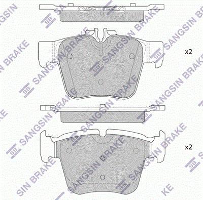 Hi-Q SP4252 - Kit pastiglie freno, Freno a disco autozon.pro