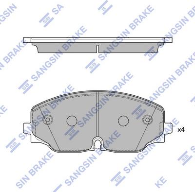 Hi-Q SP4265 - Kit pastiglie freno, Freno a disco autozon.pro