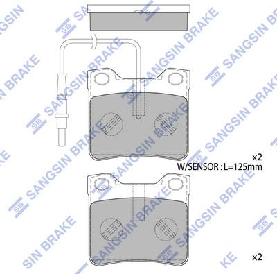 Hi-Q SP4267A - Kit pastiglie freno, Freno a disco autozon.pro