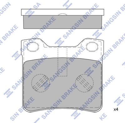 Hi-Q SP4267 - Kit pastiglie freno, Freno a disco autozon.pro