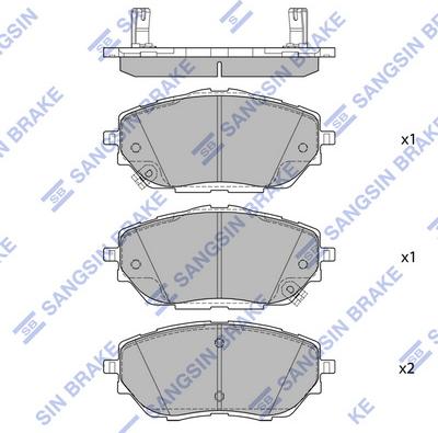 Hi-Q SP4213A - Kit pastiglie freno, Freno a disco autozon.pro