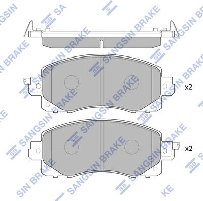 Hi-Q SP4221 - Kit pastiglie freno, Freno a disco autozon.pro