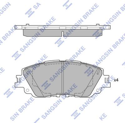 Hi-Q SP4275 - Kit pastiglie freno, Freno a disco autozon.pro