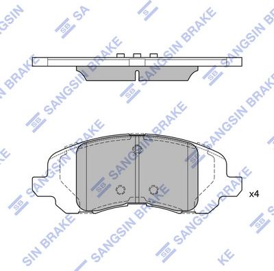 Hi-Q SP4276 - Kit pastiglie freno, Freno a disco autozon.pro