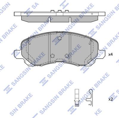 Hi-Q SP4277 - Kit pastiglie freno, Freno a disco autozon.pro