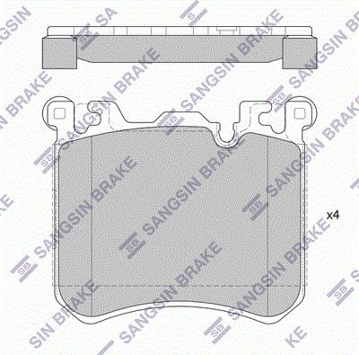 Hi-Q SP1941 - Kit pastiglie freno, Freno a disco autozon.pro