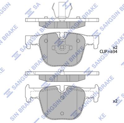 Hi-Q SP1952 - Kit pastiglie freno, Freno a disco autozon.pro