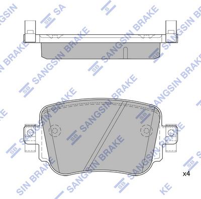 Hi-Q SP1900 - Kit pastiglie freno, Freno a disco autozon.pro