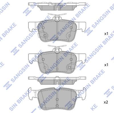 Hi-Q SP1919A - Kit pastiglie freno, Freno a disco autozon.pro