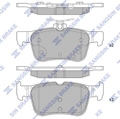 Hi-Q SP1919 - Kit pastiglie freno, Freno a disco autozon.pro