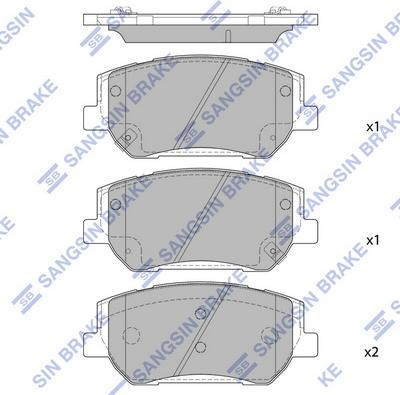 Hi-Q SP1913 - Kit pastiglie freno, Freno a disco autozon.pro