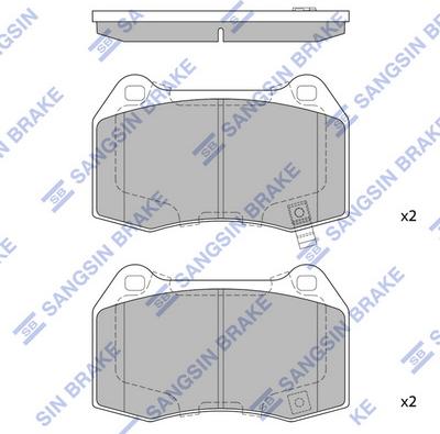 Hi-Q SP1494 - Kit pastiglie freno, Freno a disco autozon.pro