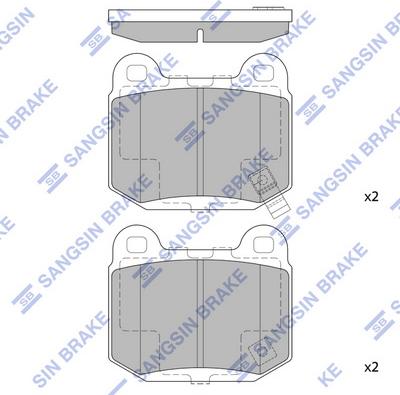 Hi-Q SP1495 - Kit pastiglie freno, Freno a disco autozon.pro