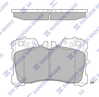 Hi-Q SP1496 - Kit pastiglie freno, Freno a disco autozon.pro