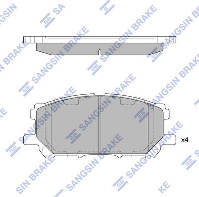 Hi-Q SP1456 - Kit pastiglie freno, Freno a disco autozon.pro