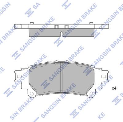 Hi-Q SP1458 - Kit pastiglie freno, Freno a disco autozon.pro