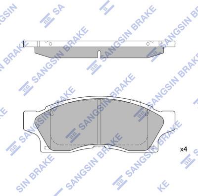 Hi-Q SP1465 - Kit pastiglie freno, Freno a disco autozon.pro