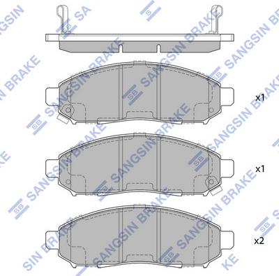 Hi-Q SP1460A - Kit pastiglie freno, Freno a disco autozon.pro