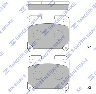 Hi-Q SP1468 - Kit pastiglie freno, Freno a disco autozon.pro