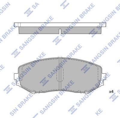 Hi-Q SP1416 - Kit pastiglie freno, Freno a disco autozon.pro