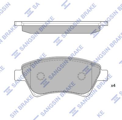 Hi-Q SP1413 - Kit pastiglie freno, Freno a disco autozon.pro