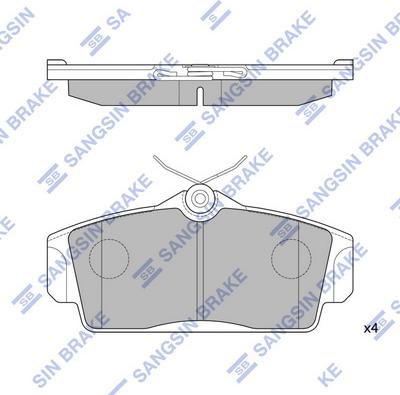 Hi-Q SP1482 - Kit pastiglie freno, Freno a disco autozon.pro