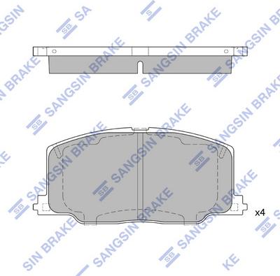 Hi-Q SP1436 - Kit pastiglie freno, Freno a disco autozon.pro