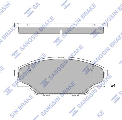 Hi-Q SP1438 - Kit pastiglie freno, Freno a disco autozon.pro